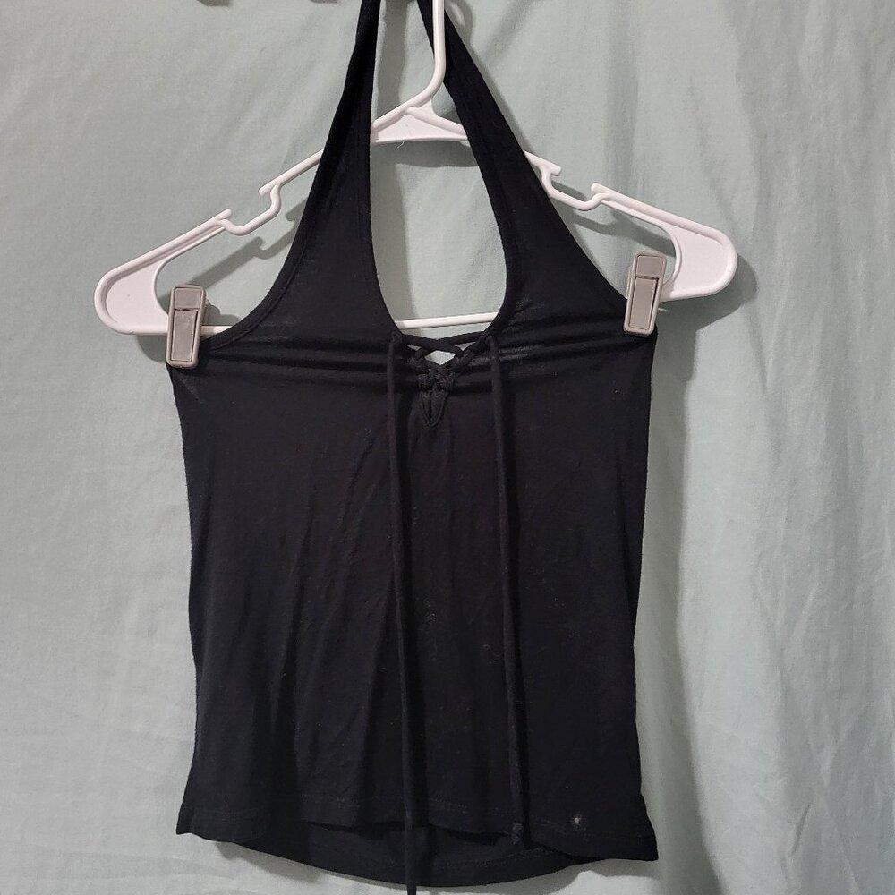 Black Halter Top
